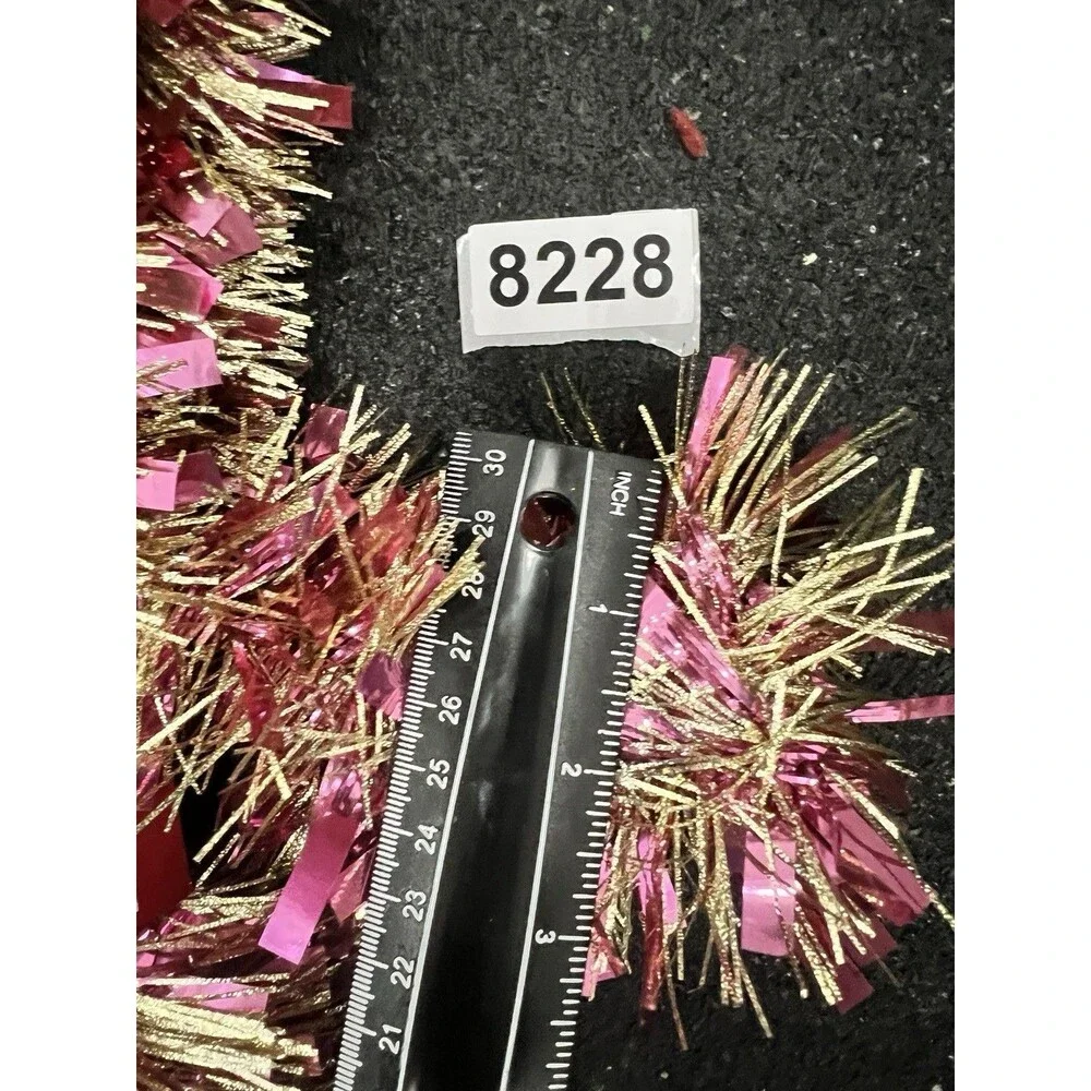 2 packs Pink gold christmas Tree GARLAND approx 3